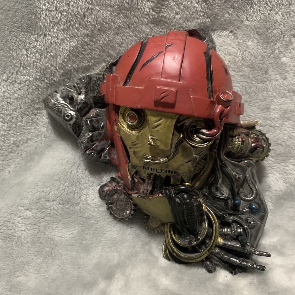 Marvel X-Men Sentinel Robot Head Bust Statue 2001 Battle Damaged Collectible